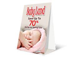 Tent Cards printed by Global Printing in Citrus Heights, CA